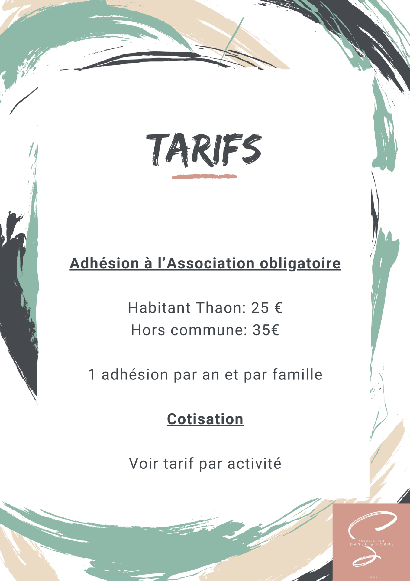 Tarifs adhésion obligatoire